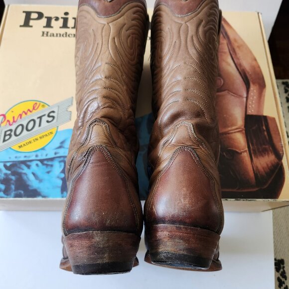 Primeboots Cowboy Western Boots Brown size 37 - Picture 8 of 14